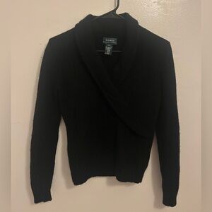 ▪️Vintage Ralph Lauren▪️Women's Black V-Neck Sweater